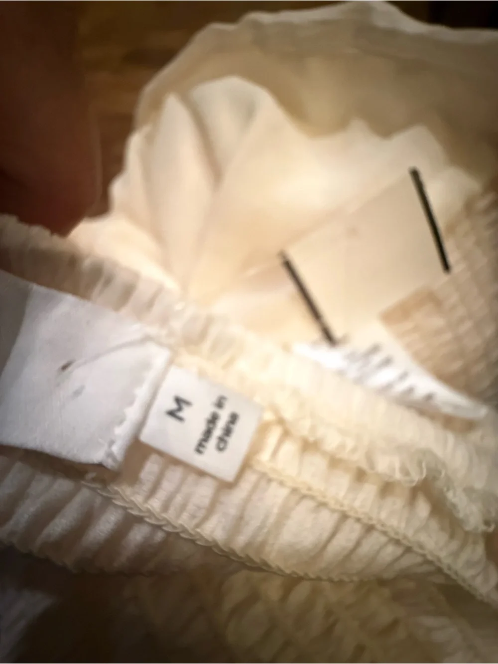 NWT. ASTR the Label. Puff Sleeve Square Neck Top. Cream. Size Medium.